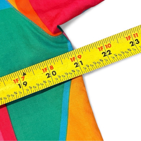 1980s Gap Clothing Co Vintage Geometric Abstract Button Down Shirt Unisex Med - Picture 7 of 8